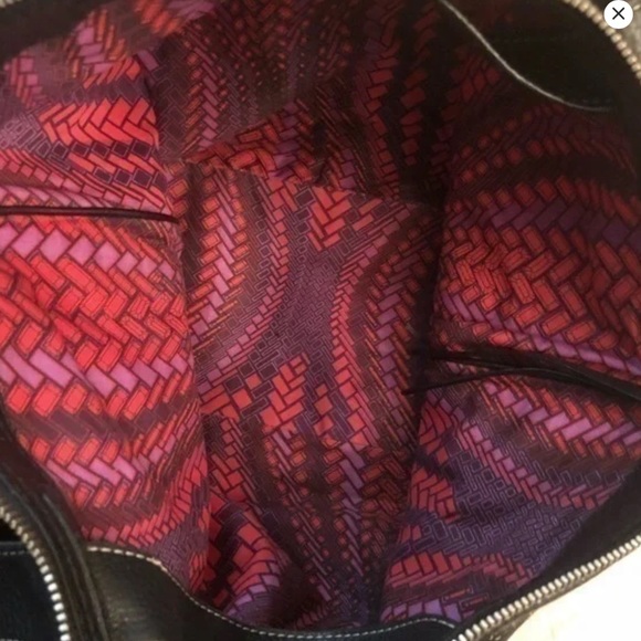 Cole Haan Black Pebbled Tote Purse - Picture 4 of 7